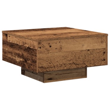 vidaXL Τραπεζάκι Καφέ, Παλιό Ξύλο, 55x55x31 cm Κατασκευασμένο Ξύλο 1 τεμ.