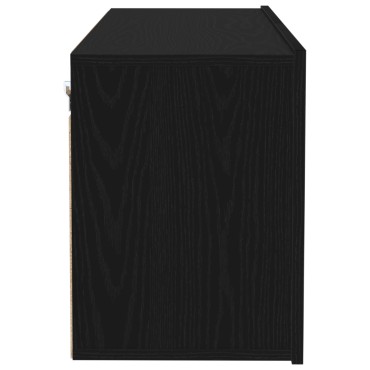 vidaXL Ντουλάπι Τοίχου Τηλεόρασης Μαύρη Δρυς 100x30x41cm Επεξεργασμένο Ξύλο