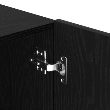 vidaXL Ντουλάπι Τοίχου Τηλεόρασης Μαύρη Δρυς 100x30x41cm Επεξεργασμένο Ξύλο