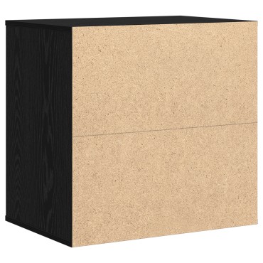 vidaXL Ντουλάπι με Συρτάρια 3-Συρτάρι Μαύρο 61x41x58 εκ 1 τεμ.