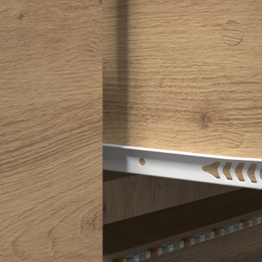 vidaXL Ντουλάπα Τηλεόρασης με LED Καρυδιά 140x34x40cm Επεξεργασμένο Ξύλο