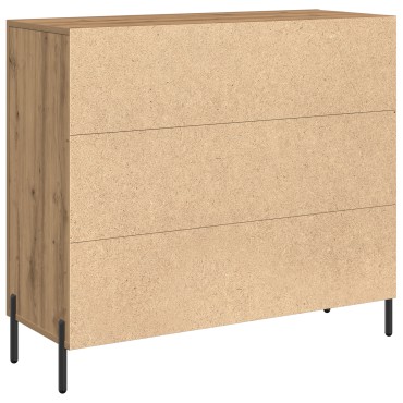 vidaXL Σύνθετο Ξύλου Καρυδιάς 90x34x80cm 1 τεμ.
