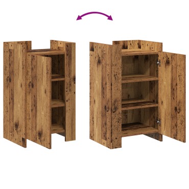 vidaXL Μπουφές Παλιού Ξύλου 45x35x75cm Μηχανικά Κατασκευασμένο Ξύλο 1 τεμ.