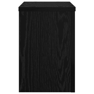 vidaXL Βάση φυτών 2 τεμ. Μαύρη Δρυς 20 x 20 x 30 cm Επεξεργασμένο Ξύλο