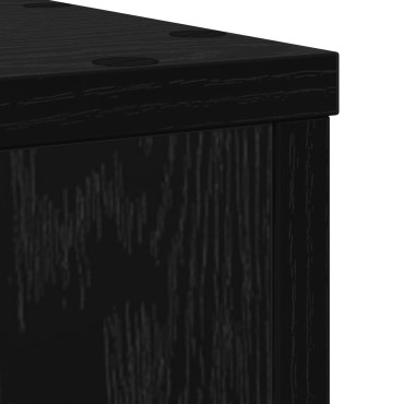 vidaXL Βάση φυτών 2 τεμ. Μαύρη Δρυς 20 x 20 x 30 cm Επεξεργασμένο Ξύλο