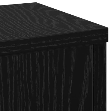 vidaXL Βάση φυτών 2 τμχ. Μαύρη Οξυά 17 x 17 x 60 cm Επεξεργασμένο Ξύλο