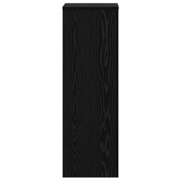 vidaXL Στήριξη Φυτών Μαύρη Βελανιδιά 33x33x100 cm από Ξύλινη MDF