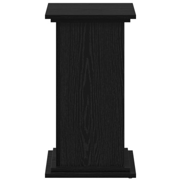 vidaXL Βάση φυτών Μαύρη Οξυά 33 x 33 x 60 εκ Επεξεργασμένο ξύλο
