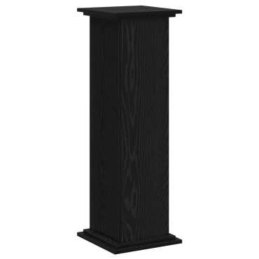 vidaXL Βάση φυτών Μαύρη Οξυά 33 x 33 x 100 cm Επεξεργασμένο ξύλο