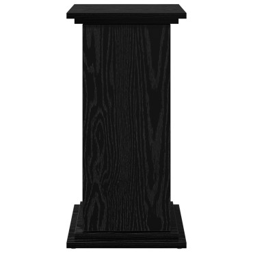 vidaXL Βάση Φυτών με Αποθήκευση Μαύρο Ξύλο 31x30x60 εκ. Εξατομικευμένο Ξύλο
