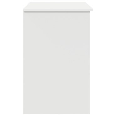 vidaXL Γραφείο με συρτάρι Λευκό 90x49x75cm Επεξεργασμένο ξύλο 1 τεμ.