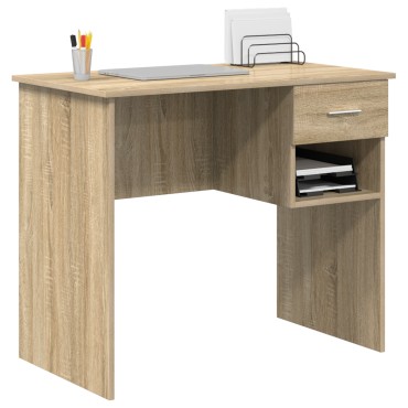 vidaXL Γραφείο Δρύς Sonoma Επεξεργασμένο Ξύλο 90x49x75 εκ 1 τεμ.