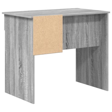 vidaXL Γραφείο με Αποθήκη Γκρι Sonoma 90x49.5x75cm Επεξεργασμένο Ξύλο 1 τεμ.