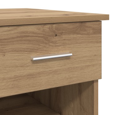 vidaXL Γραφείο με Αποθήκευση Δρυς 90x49.5x75cm Επεξεργασμένο ξύλο 1 τεμ.