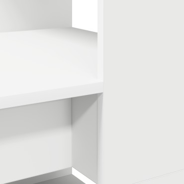 vidaXL Γραφείο Λευκό Επεξεργασμένο Ξύλο 113x54x120cm 1 τεμ.