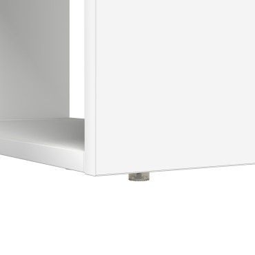 vidaXL Γραφείο Λευκό Επεξεργασμένο Ξύλο 113x54x120cm 1 τεμ.