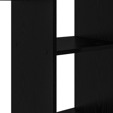 vidaXL Γραφείο Μαύρη Οξυά 142x102x73cm Επεξεργασμένο Ξύλο 1 τεμ.