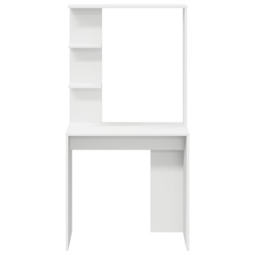 vidaXL Γραφείο Λευκό Επεξεργασμένο Ξύλο 78,5x37x154,5 εκ 1 τεμ.