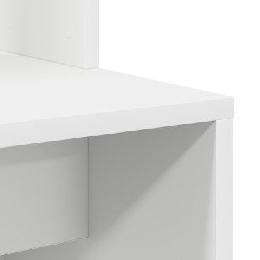 vidaXL Γραφείο Λευκό Επεξεργασμένο Ξύλο 78,5x37x154,5 εκ 1 τεμ.