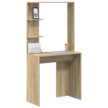 vidaXL Γραφείο Δρύς Sonoma Επεξεργασμένο Ξύλο 78,5x37x154,5 εκ 1 τεμ.