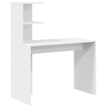 vidaXL Γραφείο Λευκό Επεξεργασμένο Ξύλο 102x50x124cm 1 τεμ.