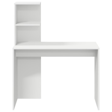 vidaXL Γραφείο Λευκό Επεξεργασμένο Ξύλο 102x50x124cm 1 τεμ.