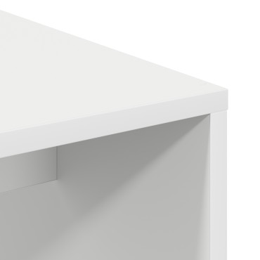 vidaXL Γραφείο Λευκό Επεξεργασμένο Ξύλο 102x50x124cm 1 τεμ.