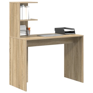 vidaXL Γραφείο Δρύς Sonoma Επεξεργασμένο Ξύλο 102x50x124cm 1 τεμ.