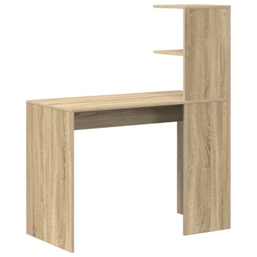 vidaXL Γραφείο Δρύς Sonoma Επεξεργασμένο Ξύλο 102x50x124cm 1 τεμ.