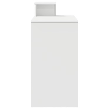 vidaXL Γραφείο με συρτάρι Λευκό 106x41x88.5cm Επεξεργασμένο ξύλο 1 τεμ.