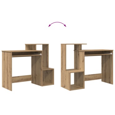 vidaXL Γραφείο Artisan Oak Επεξεργασμένο Ξύλο 106x41x88.5cm 1 τεμ.