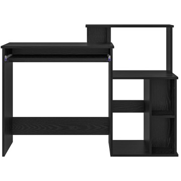 vidaXL Γραφείο με αποθήκευση Μαύρη δρυός 120.5x44x88.5cm Επεξεργασμένο ξύλο 1 τεμ.