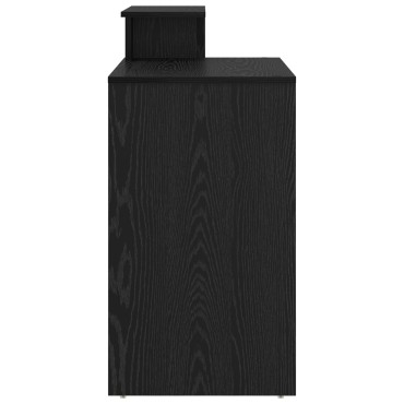 vidaXL Γραφείο με αποθήκευση Μαύρη δρυός 120.5x44x88.5cm Επεξεργασμένο ξύλο 1 τεμ.