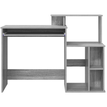 vidaXL Γραφείο Γκρίζο Σονομα 120,5x44x88,5cm Επεξεργασμένο Ξύλο 1 τεμ.