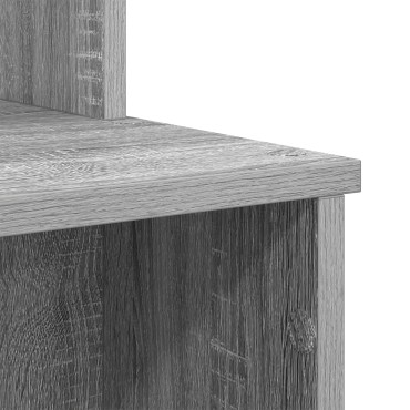 vidaXL Γραφείο Γκρίζο Σονομα 120,5x44x88,5cm Επεξεργασμένο Ξύλο 1 τεμ.
