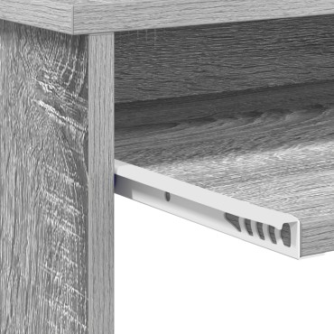 vidaXL Γραφείο Γκρίζο Σονομα 120,5x44x88,5cm Επεξεργασμένο Ξύλο 1 τεμ.