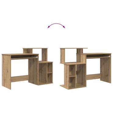 vidaXL Γραφείο Artisan Oak Επεξεργασμένο Ξύλο 120,5x44x88,5 εκ 1 τεμ.