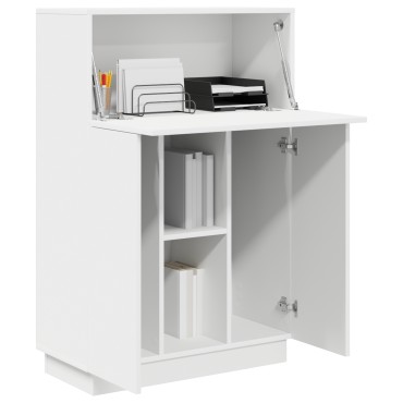 vidaXL Γραφείο Λευκό Επεξεργασμένο Ξύλο 71.5x31.5x106.5 εκ 1 τεμ.