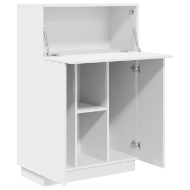 vidaXL Γραφείο Λευκό Επεξεργασμένο Ξύλο 71.5x31.5x106.5 εκ 1 τεμ.