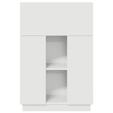 vidaXL Γραφείο Λευκό Επεξεργασμένο Ξύλο 71.5x31.5x106.5 εκ 1 τεμ.