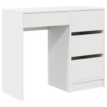 vidaXL Γραφείο Λευκό Επεξεργασμένο Ξύλο 90x37.5x75 εκ 1 τεμ.