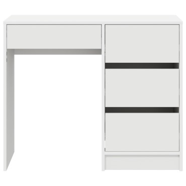 vidaXL Γραφείο Λευκό Επεξεργασμένο Ξύλο 90x37.5x75 εκ 1 τεμ.