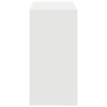 vidaXL Γραφείο Λευκό Επεξεργασμένο Ξύλο 90x37.5x75 εκ 1 τεμ.