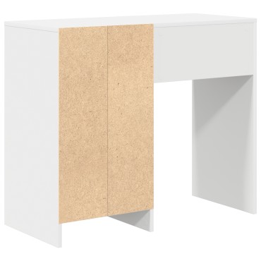 vidaXL Γραφείο Λευκό Επεξεργασμένο Ξύλο 90x37.5x75 εκ 1 τεμ.