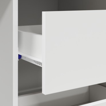 vidaXL Γραφείο Λευκό Επεξεργασμένο Ξύλο 90x37.5x75 εκ 1 τεμ.