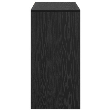 vidaXL Γραφείο Μαύρη Οξυά Επεξεργασμένο Ξύλο 90x37.5x75 εκ 1 τεμ.