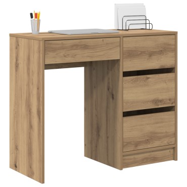 vidaXL Γραφείο Artisan Oak Επεξεργασμένο Ξύλο 90x37.5x75 εκ 1 τεμ.