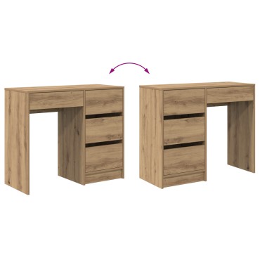 vidaXL Γραφείο Artisan Oak Επεξεργασμένο Ξύλο 90x37.5x75 εκ 1 τεμ.