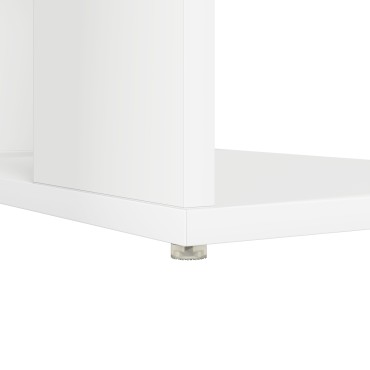 vidaXL Γραφείο Λευκό Επεξεργασμένο Ξύλο 130x50.5x75 εκ 1 τεμ.