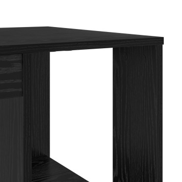 vidaXL Γραφείο Μαύρη Οξυά Επεξεργασμένο Ξύλο 130x50.5x75 εκ 1 τεμ.